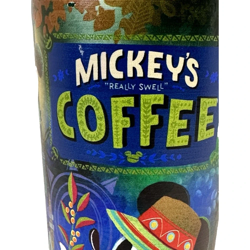 Disney Mickey Mouse Coffee Stainless Steel Tumbler Straw Lid 16oz